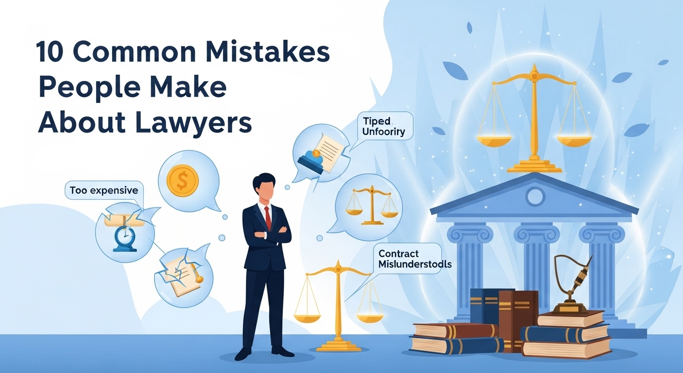 10 Common Mistakes People Make About Lawyers