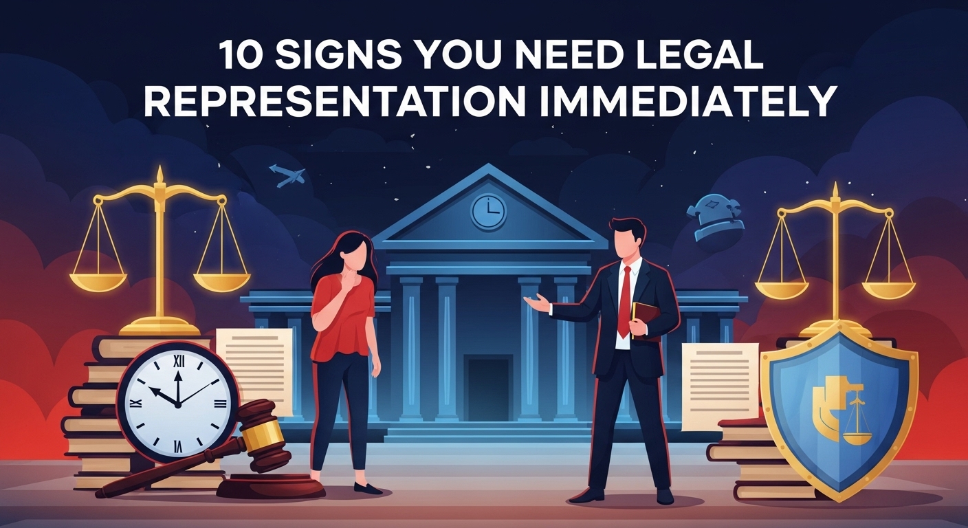 10 Signs You Need Legal Representation Immediately
