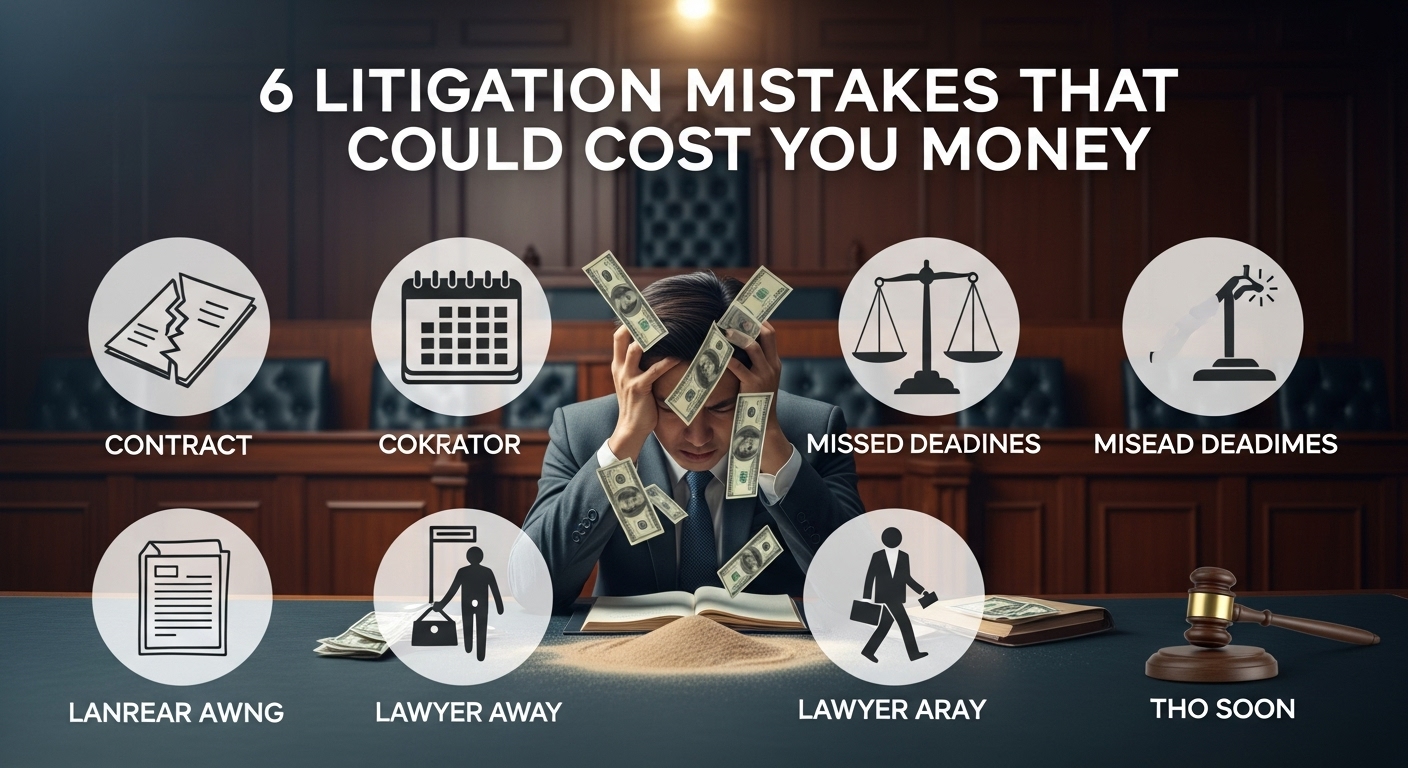 6 Litigation Mistakes That Could Cost You Money