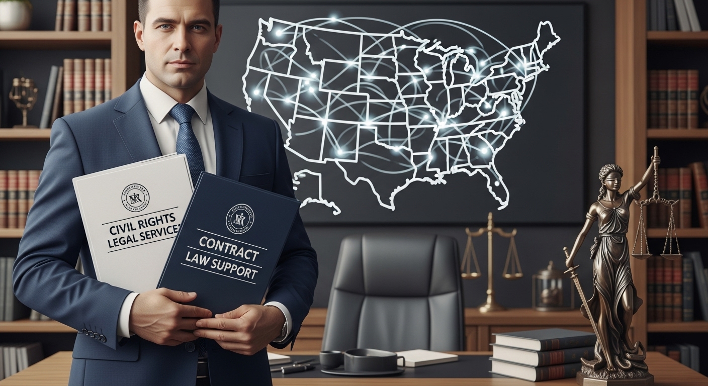 Attorney Offering Civil Rights Legal Services and Contract Law Support Nationwide