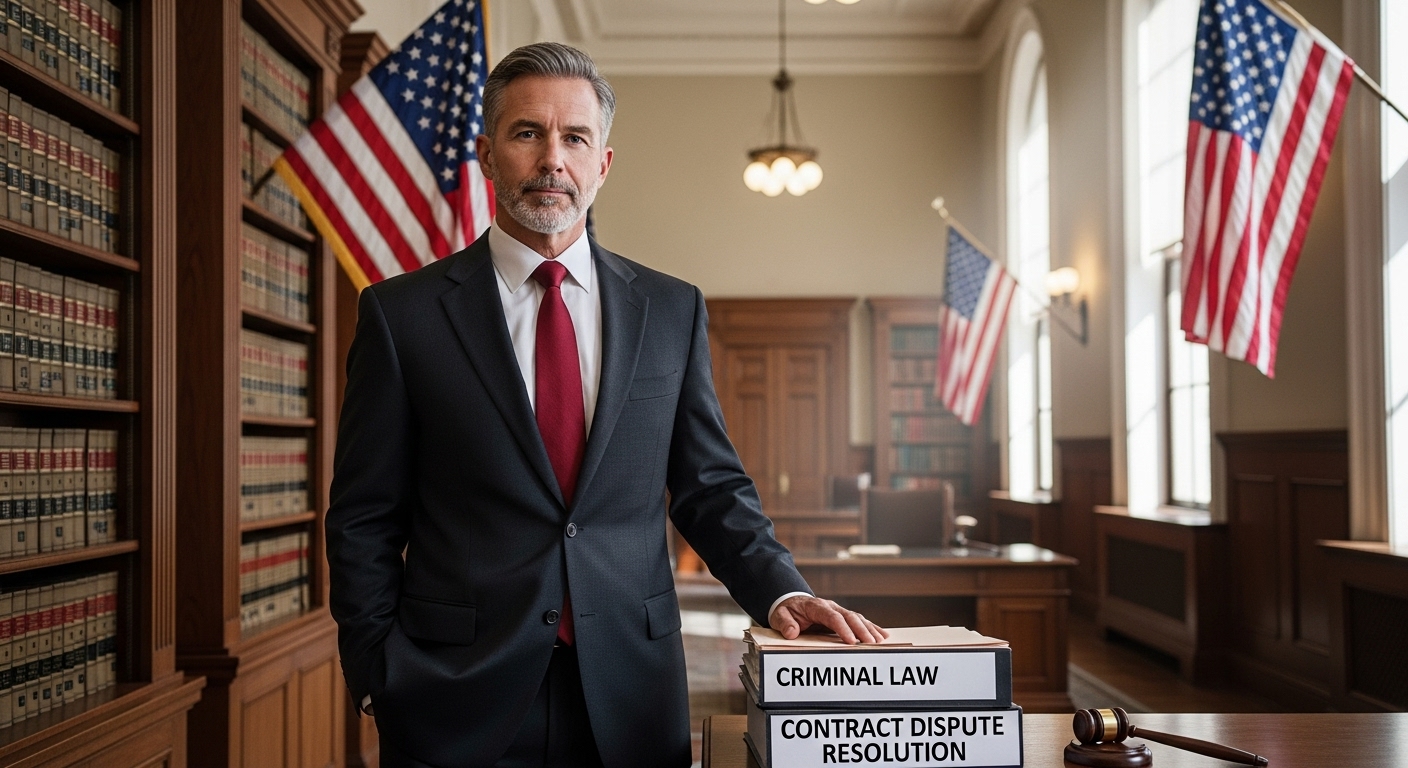 Attorney Providing Legal Services in Criminal Law and Contract Dispute Resolution USA